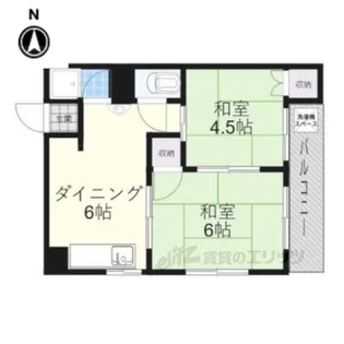 グリーンマンション【2階】の間取り