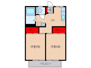 第二コーポヒロ【2階】の間取り