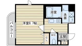 ヴェルデカーサ茨木【5階】の間取り