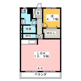 LichessMIAI(ライチェスミアイ)【1階】の間取り