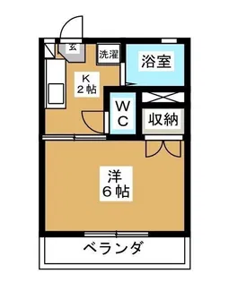 パークサイド駒沢B【1階】の間取り