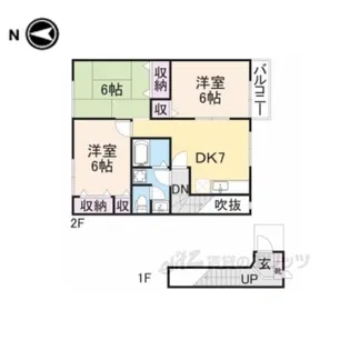 グランソレイユ(斑鳩町)【2階】の間取り