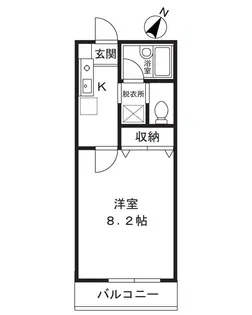 コーポフジエールV【2階】の間取り