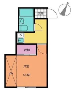 拝島ハイツ【2階】の間取り