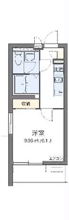 クレイノLABOON戸越【2階】の間取り