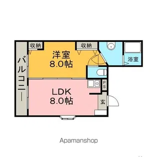 エルクルーセ【4階】の間取り