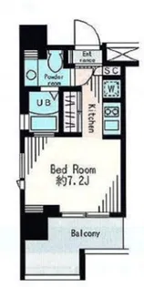 レジディア市谷薬王寺【8階】の間取り