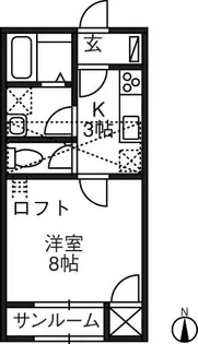 グリーンヴィラE【1階】の間取り
