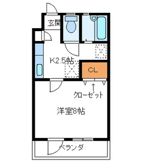 グローリアスコート【1階】の間取り