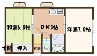 大阪府大阪市平野区加美北1【マンション】の間取り