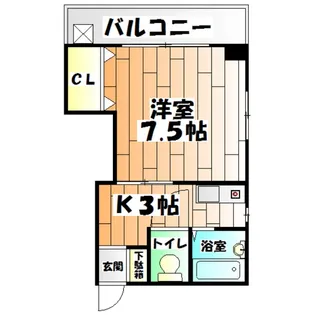 アイリス兵庫【5階】の間取り