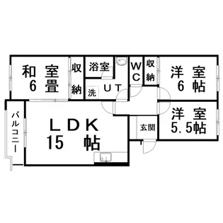 パシフィックマンションりんこう【4階】の間取り