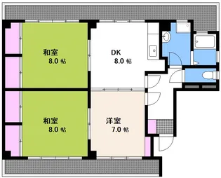 かなやまビル【3階】の間取り