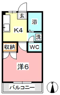 アルファー二子【2階】の間取り