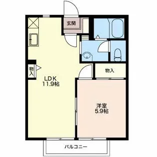 モダンタイムス【2階】の間取り