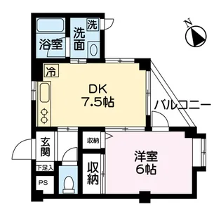 パリグリスィーヌ【3階】の間取り