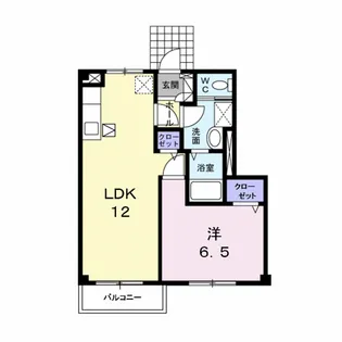 メゾン・クリスタルII【1階】の間取り