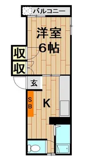スズランハイツ【2階】の間取り