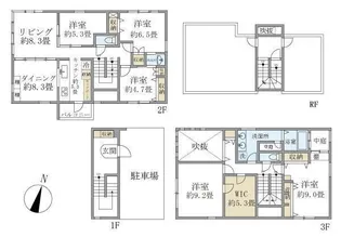 東京都港区西麻布1【一戸建】の間取り