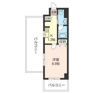 エスティメゾン三軒茶屋II【4階】の間取り