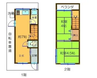 大阪府摂津市正雀4【一戸建】の間取り