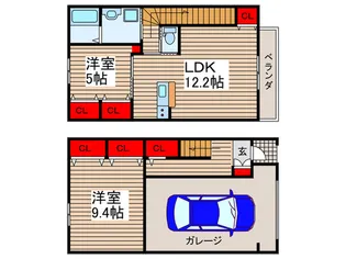 千葉県白井市西白井4【一戸建】の間取り