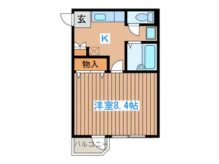 コットンK【3階】の間取り