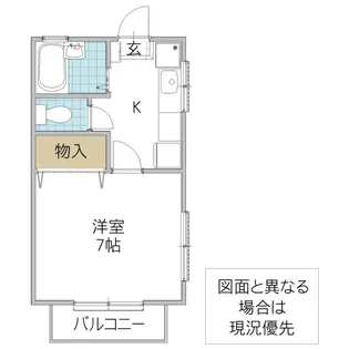 コーポNAMIKI A棟【1階】の間取り