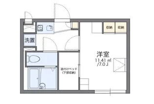 レオパレスプロスペラーレ【2階】の間取り