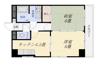 グリーン・ゲイブルス【5階】の間取り
