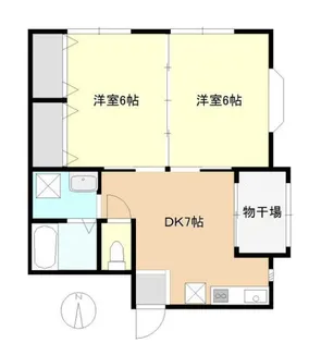 第一日東ハイツ【2階】の間取り