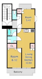群馬県高崎市八千代町1【マンション】の間取り
