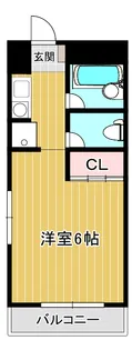 1Rの間取り画像