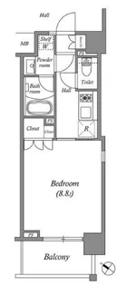 ザ・レジデンス赤坂檜町【6階】の間取り