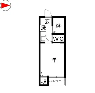 玉島長尾ハイツ B【1階】の間取り