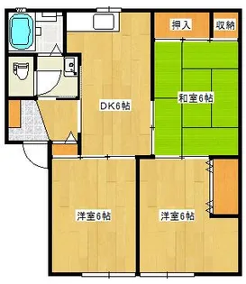ディアス長崎【1階】の間取り