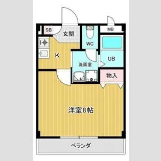 ラルジュ柳森【3階】の間取り