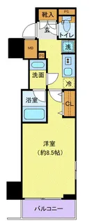 AZEST関内【8階】の間取り