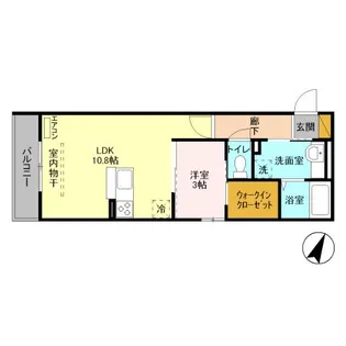 埼玉県さいたま市大宮区堀の内町3【アパート】の間取り