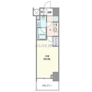 The LOG日本橋【8階】の間取り