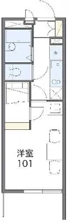 レオパレス花ノ木【2階】の間取り