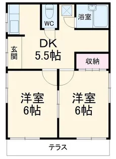 野々下ハイムB棟【1階】の間取り