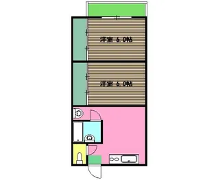 内田コーポ【2階】の間取り