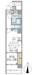 東京都荒川区東日暮里1【マンション】の間取り