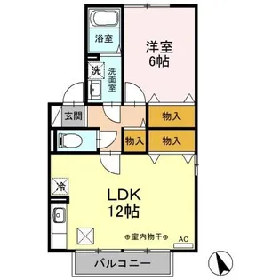 ハイツボナール III【1階】の間取り