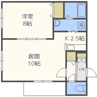 ラージヒル美園【4階】の間取り