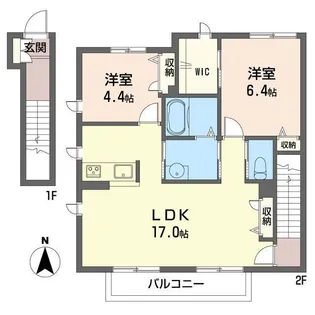 ル・プレジール【2階】の間取り