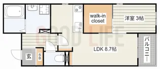 兵庫県加古川市平岡町新在家【アパート】の間取り