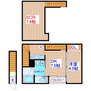 アークテラス荒町【2階】の間取り