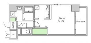 エスリード福島リバーフロント【7階】の間取り